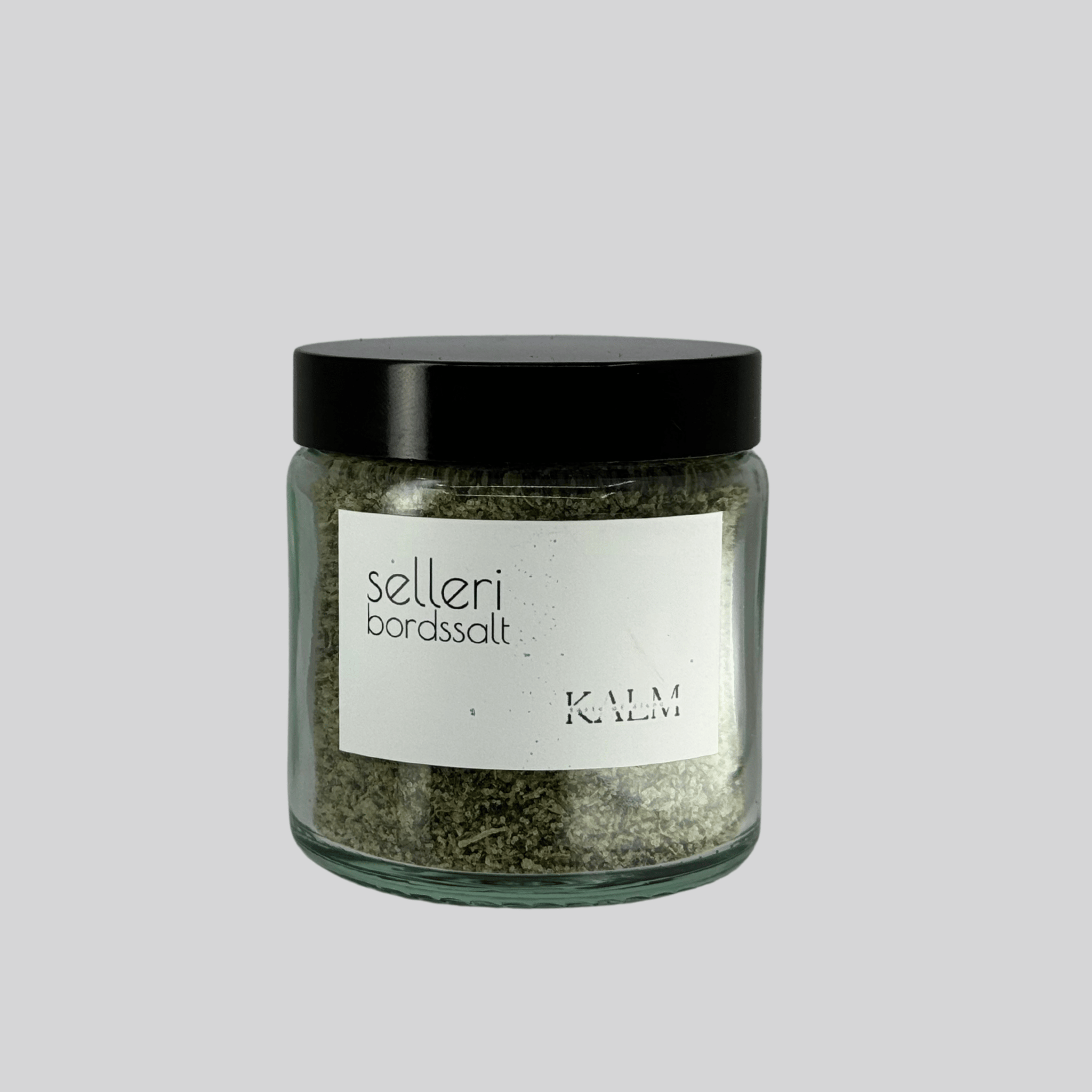 Burk med Selleri bordssalt från Kalm Taste – handgjort örtsalt med Ölandsodlad selleri och havssalt, perfekt till soppor, buljonger och potatis